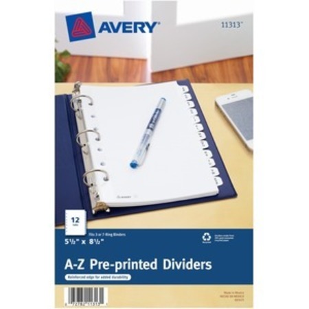 AVERY Dividers, Mini, 12Tab, A-Z, We AVE11313